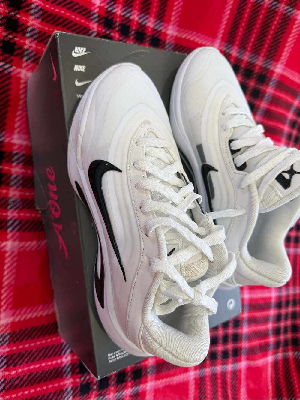 Nike A’One A’ja Wilson Basketball Shoes – White/Black – Women’s Size 6.5